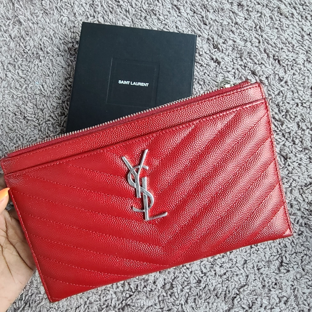 YSL Monogram Pouch